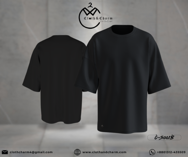Black - Drop Shoulder T-Shirt