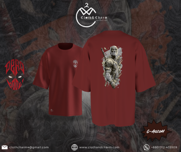 Deadpool - Drop Shoulder T-Shirt - Image 4