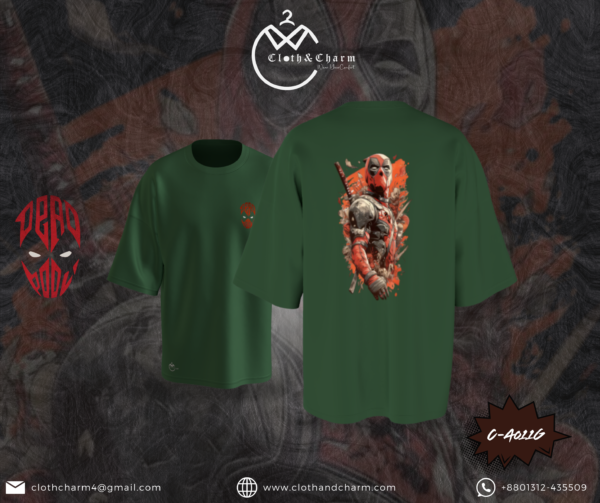 Deadpool - Drop Shoulder T-Shirt - Image 3