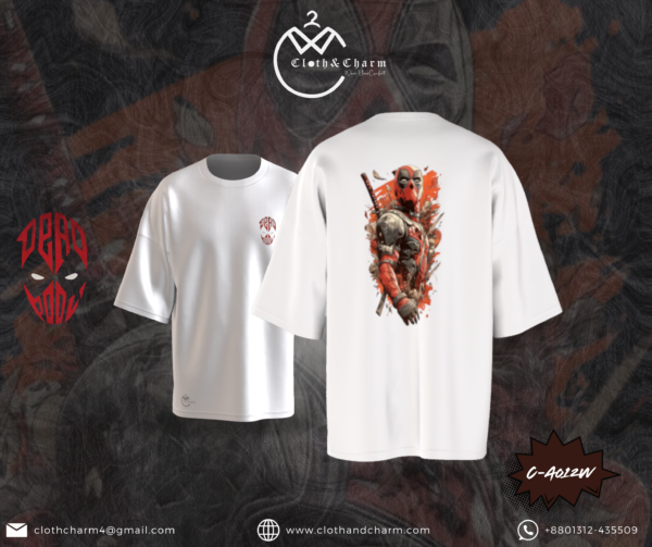 Deadpool - Drop Shoulder T-Shirt - Image 2