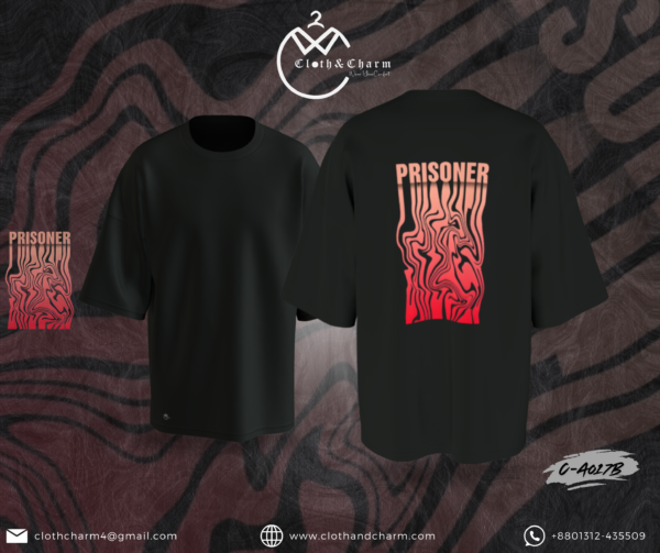 Prisoner - Drop Shoulder T-Shirt - Image 3