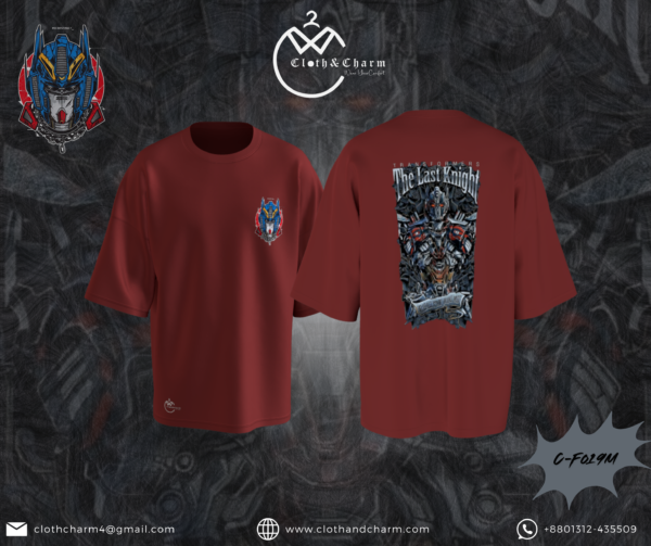 Optimus Prime - Drop Shoulder T-Shirt - Image 4