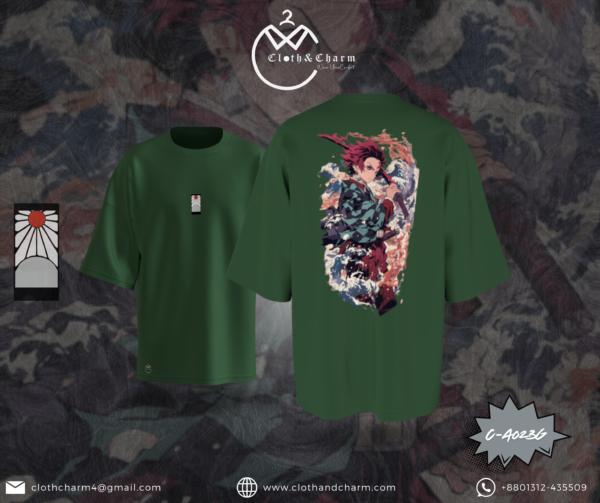 Demon Slayer - Drop Shoulder T-Shirt - Image 2