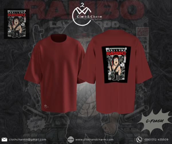 Rambo - Drop Shoulder T-Shirt - Image 2