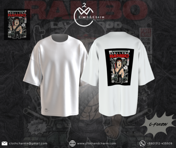 Rambo - Drop Shoulder T-Shirt - Image 4
