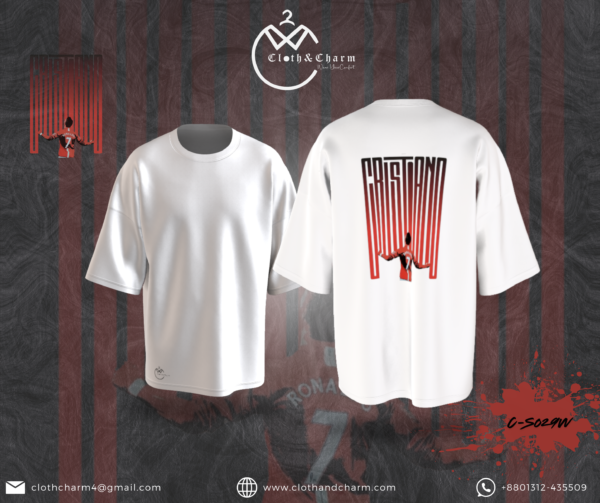 CR7 RED - Drop Shoulder T-Shirt