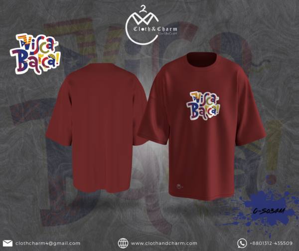 FC Barcelona - Drop Shoulder T-Shirt - Image 3