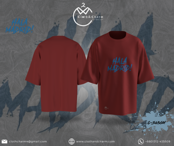 Real Madrid  - Drop Shoulder T-Shirt - Image 4