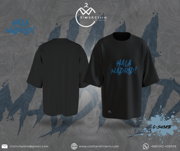 Real Madrid  - Drop Shoulder T-Shirt - Image 2