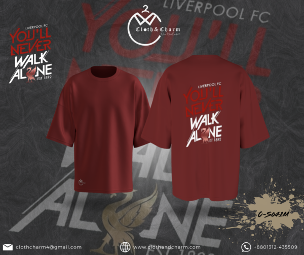 Liverpool - Drop Shoulder T-Shirt - Image 2