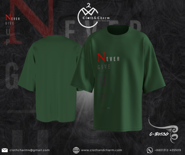 Never- Drop Shoulder T-Shirt - Image 2