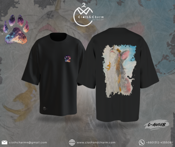 Skygazer Cat - Drop Shoulder T-Shirt