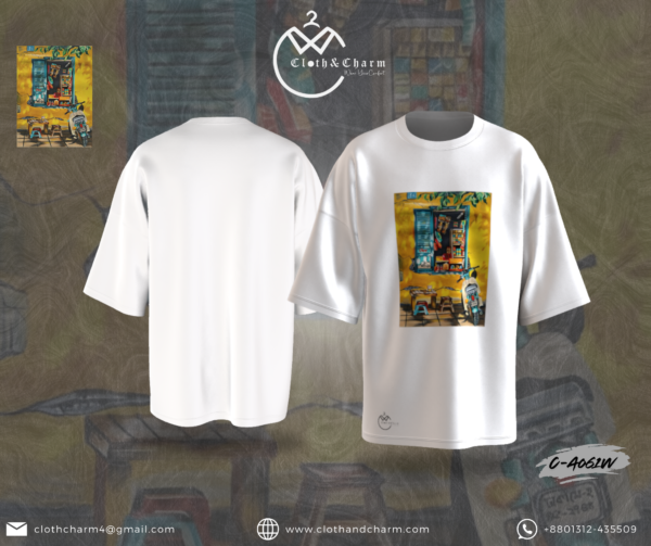 Tea & Tyres- Drop Shoulder T-Shirt