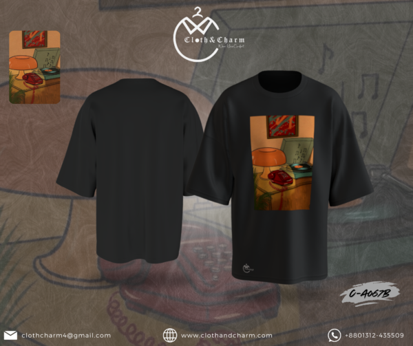 Nostalgic Tunes - Drop Shoulder T-Shirt - Image 3
