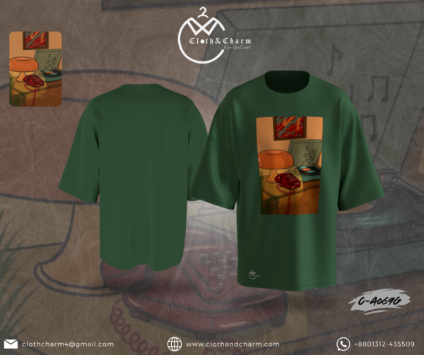 Nostalgic Tunes - Drop Shoulder T-Shirt - Image 4