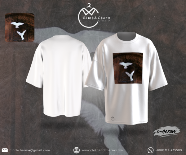 Pigeon - Drop Shoulder T-Shirt - Image 4