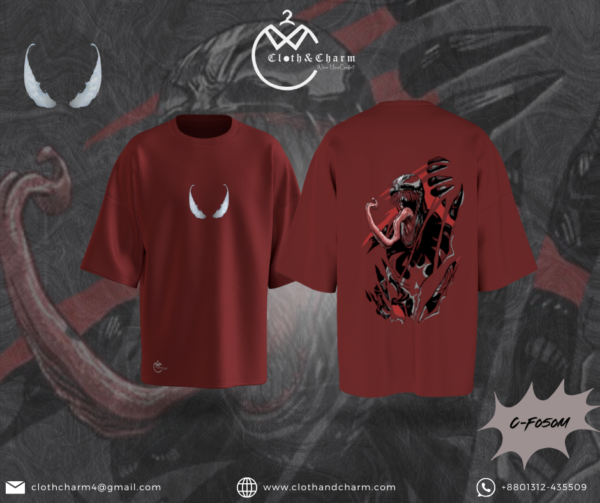 Venom - Drop shoulder T  shirt - Image 3