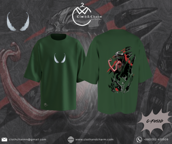 Venom - Drop shoulder T  shirt - Image 2