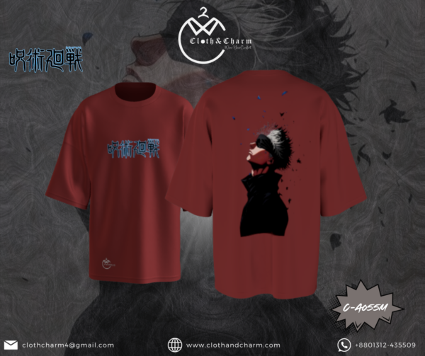 Saturo Gojo - Drop shoulder t shirt - Image 3