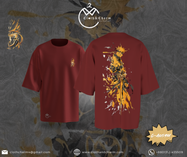Naruto - Drop Shoulder t shirt - Image 3