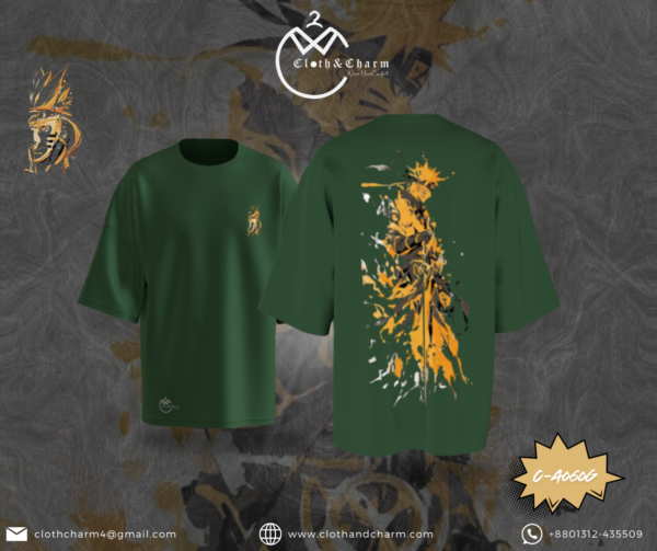 Naruto - Drop Shoulder t shirt - Image 2