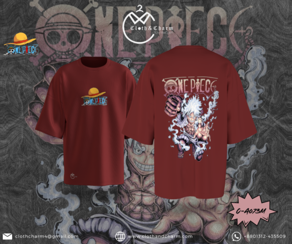 One Piece - Drop shoulder T shirt - Image 4