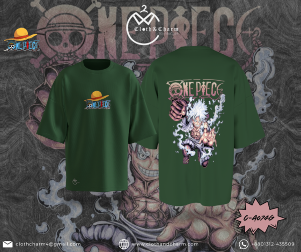 One Piece - Drop shoulder T shirt