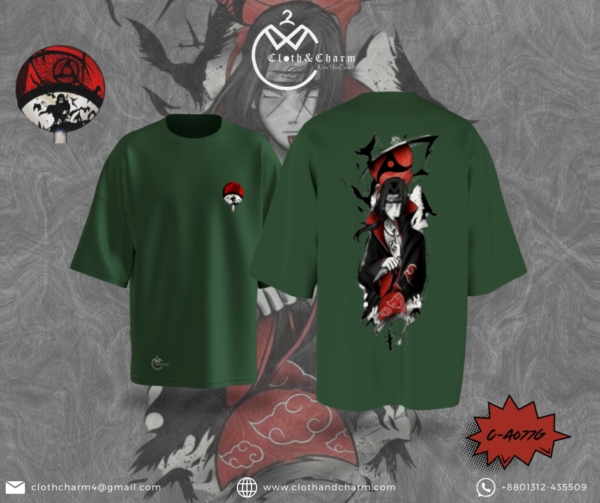 Itachi Uchiha - Drop Shuolder T shirt - Image 4