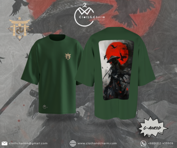 Samurai - Drop Shoulder T shirt - Image 4