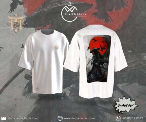 Samurai - Drop Shoulder T shirt - Image 2