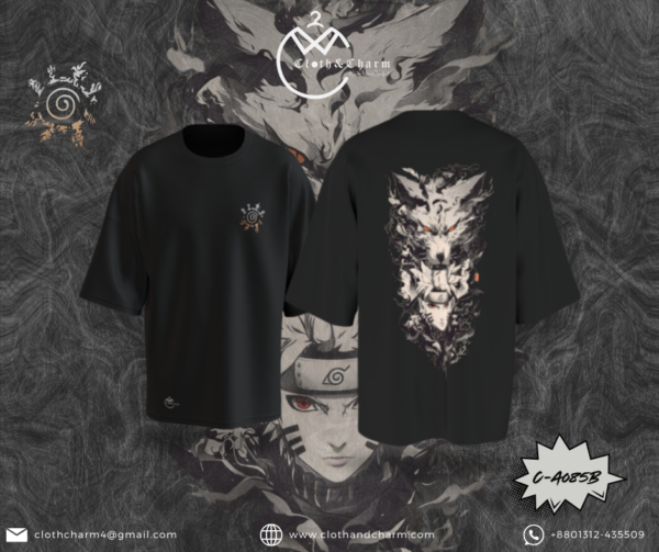 Naruto - Drop shoulder T shirt - Image 4