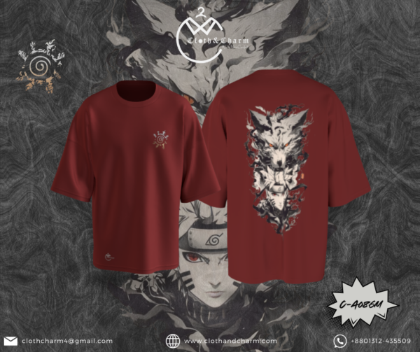Naruto - Drop shoulder T shirt - Image 3