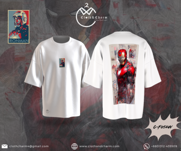 Ironman 2.0 - Drop shoulder T shirt - Image 2