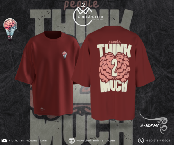 2 much - Drop shoulder T shirt