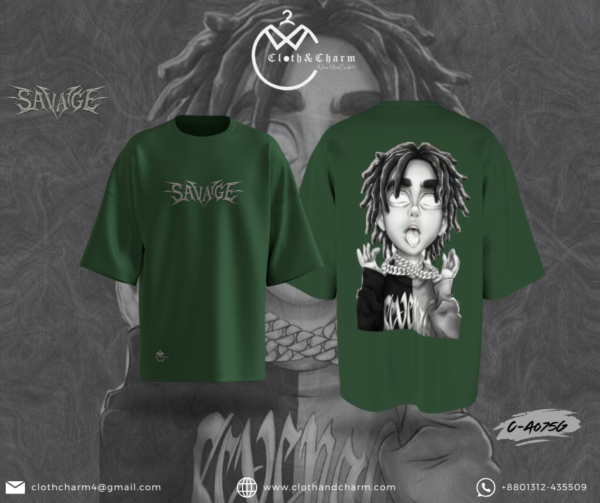 Savage - Drop Shoulder t shirt - Image 3