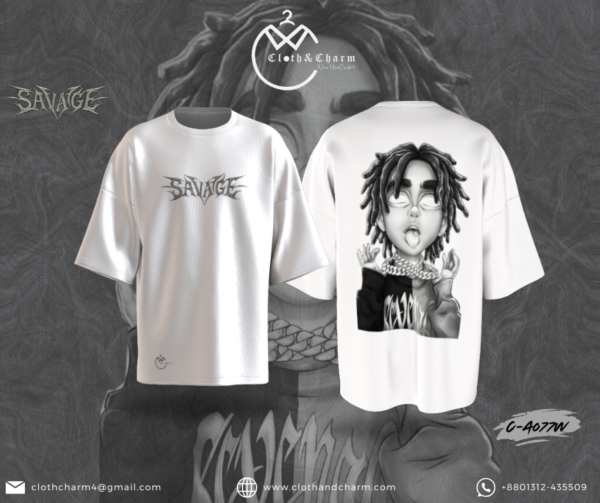 Savage - Drop Shoulder t shirt - Image 2