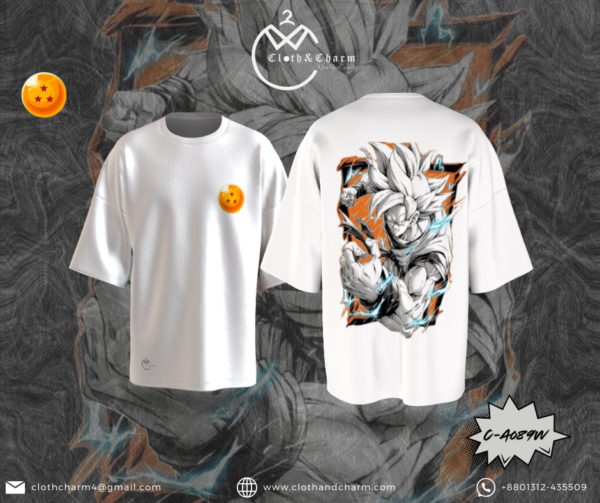 Goku 2.0 - Drop shoulder t shirt - Image 4