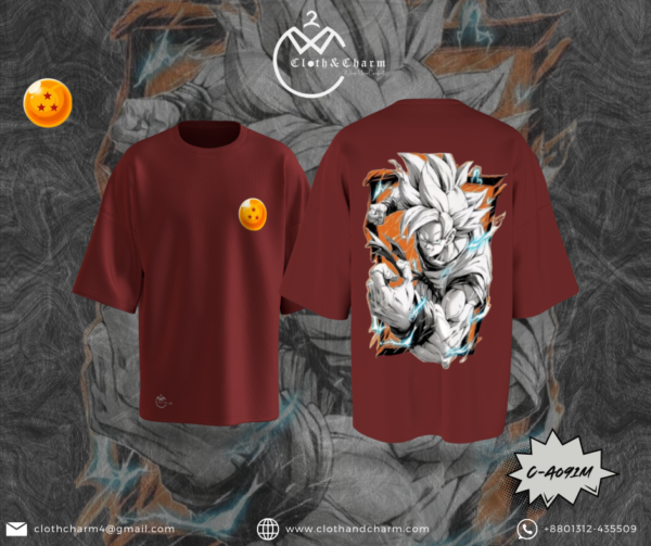 Goku 2.0 - Drop shoulder t shirt - Image 2